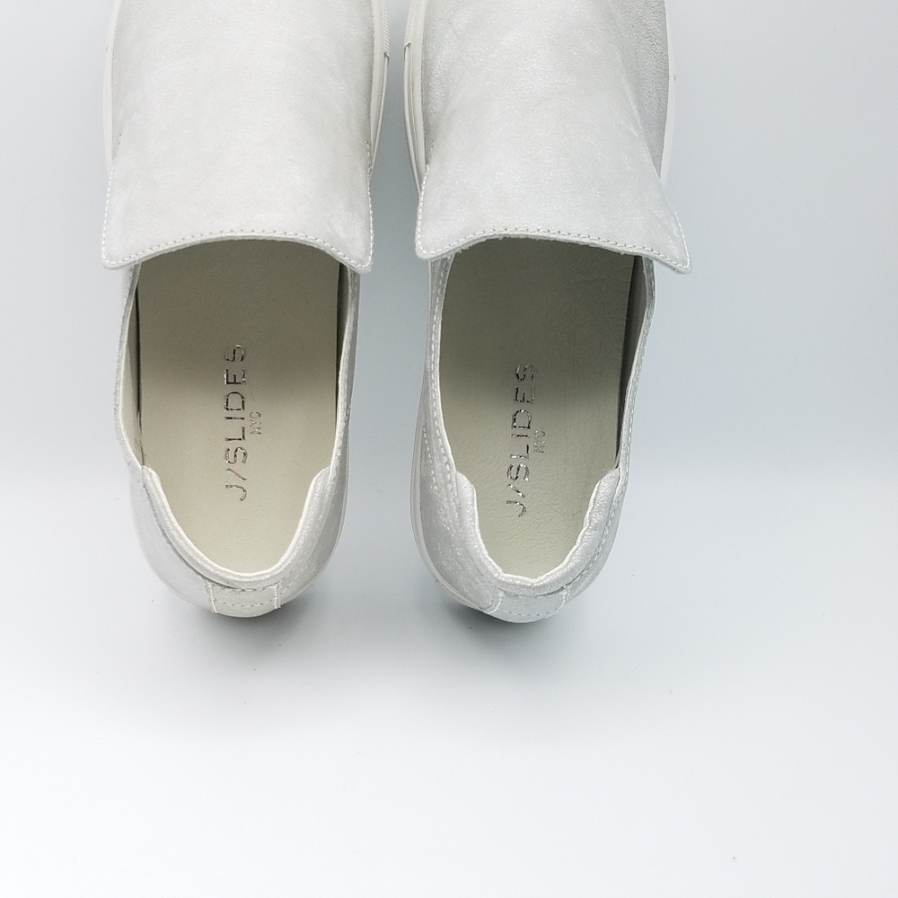 J/Slides Perrie Slip On Shoes  Silver Size 8.5 - Picture 13 of 14